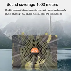 Practical Voice Amplifier  Wide Coverage USB/TF Playback Megaphone  Camouflage Bluetooth-compatible Wireless MP3 Speaker