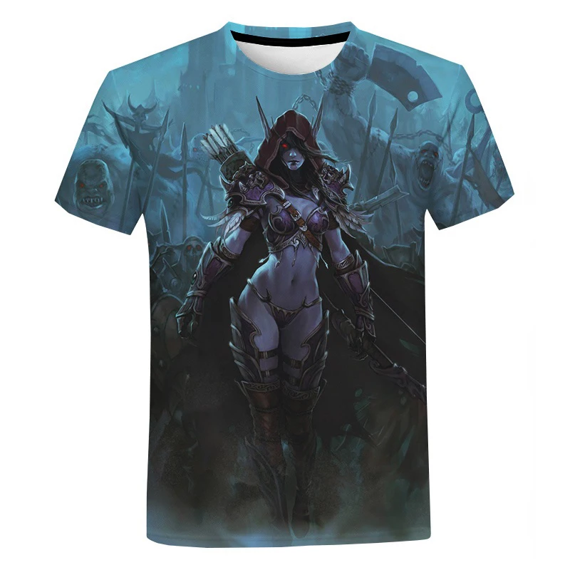 2023 New Game T-shirt World Of Warcraft 3D Printed Men Women Fashion Casual Streetwear T Shirt Harajuku Oversized Tees Tops