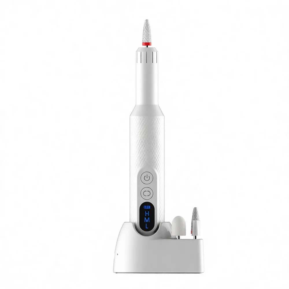 Professional Electric Nail File Machine Portable Manicure Pedicure Tool With Stand Screen For Nail Shaping Dead Skin Kit
