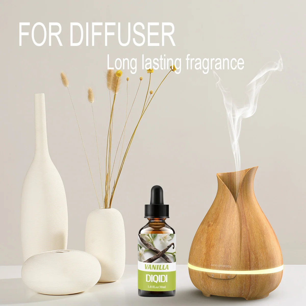 30 مللي زيت فانيليا أساسي، زيت اللوتس العطري، زيت ساكورا العطري، زيت عطري، زيت عطري للعلاج العطري