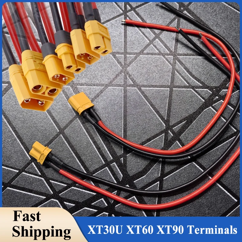 

2 - 200pcs Wire Terminals XT30U XT60 XT90 Male Female Bullet Plug Connector Cable for RC Model Aircraft Lithium Battery Tools