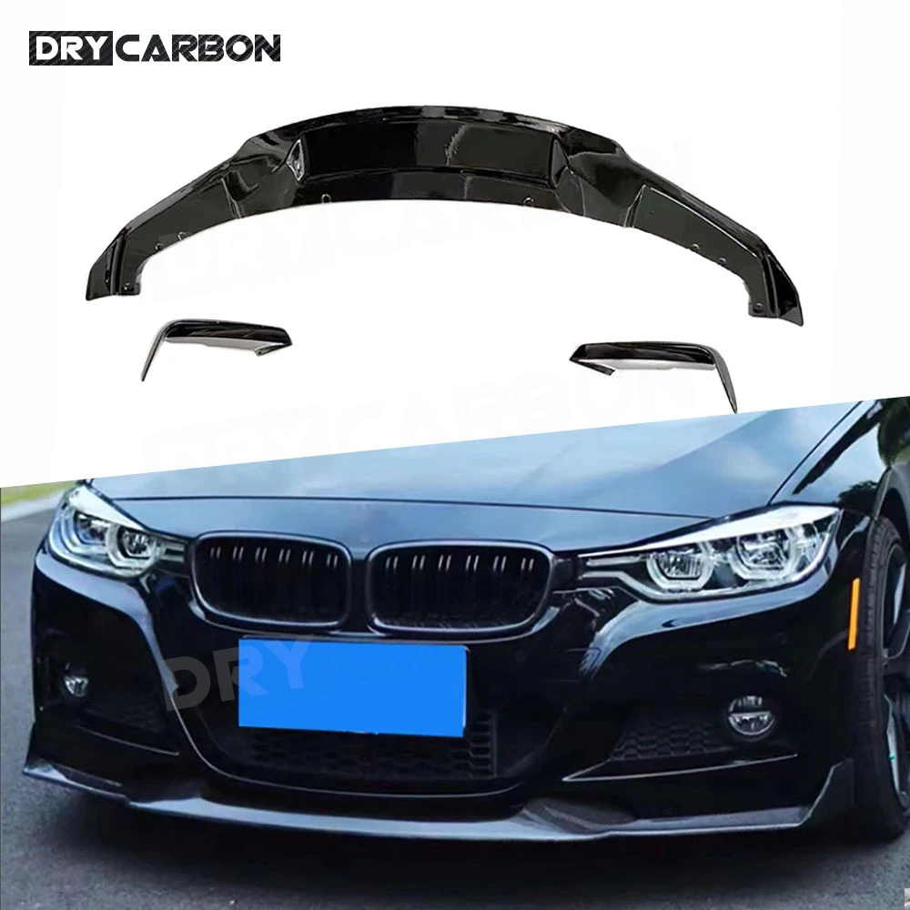 

Front Bumper Lip Foglamp Corner Splitters Trim for BMW 3 Series F30 F35 M Sport 2012-2019 Front Splitters Lip Flaps Body Kits