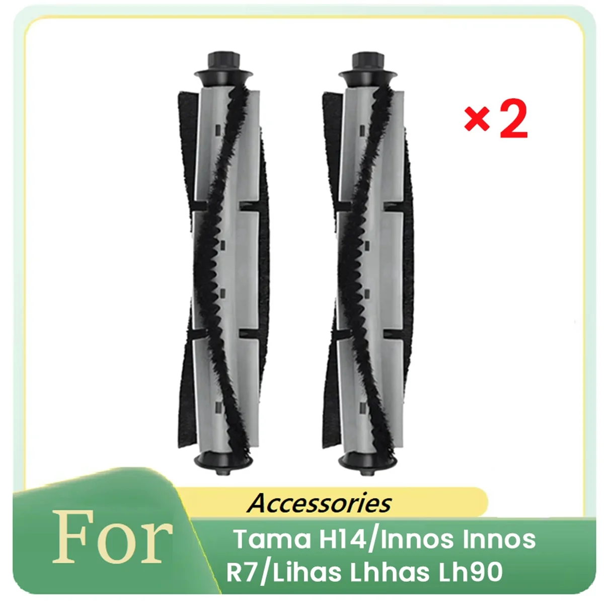 2 Pcs Roller Brush for Tama H14/Innos Innos R7/Lihas Lhhas Lh90  ing Machine Accessories