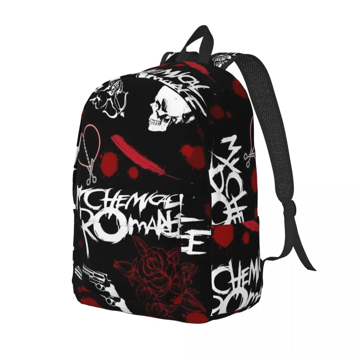 Mcr Band Punk Rock My Chemical Romance Backpack Daypack Large Capacity Kids BookBag School Bag Shoulder Bags for Boys Girls