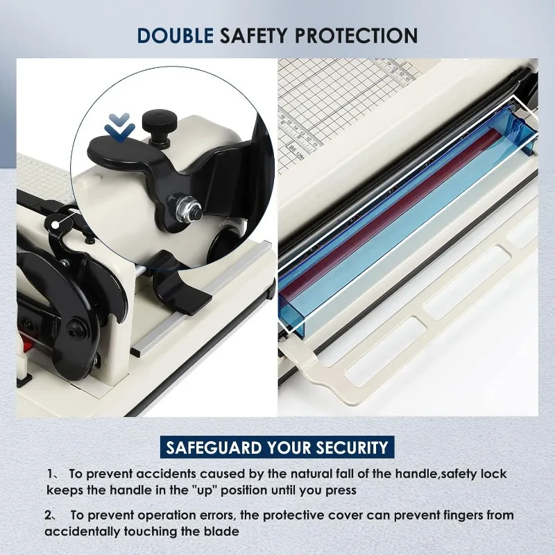 ماكينة تشذيب الورق شديدة التحمل مقاس 17 بوصة، 500 ورقة من أداة تشذيب الورق، شفرة HSS متينة لقطع الورق - جديد