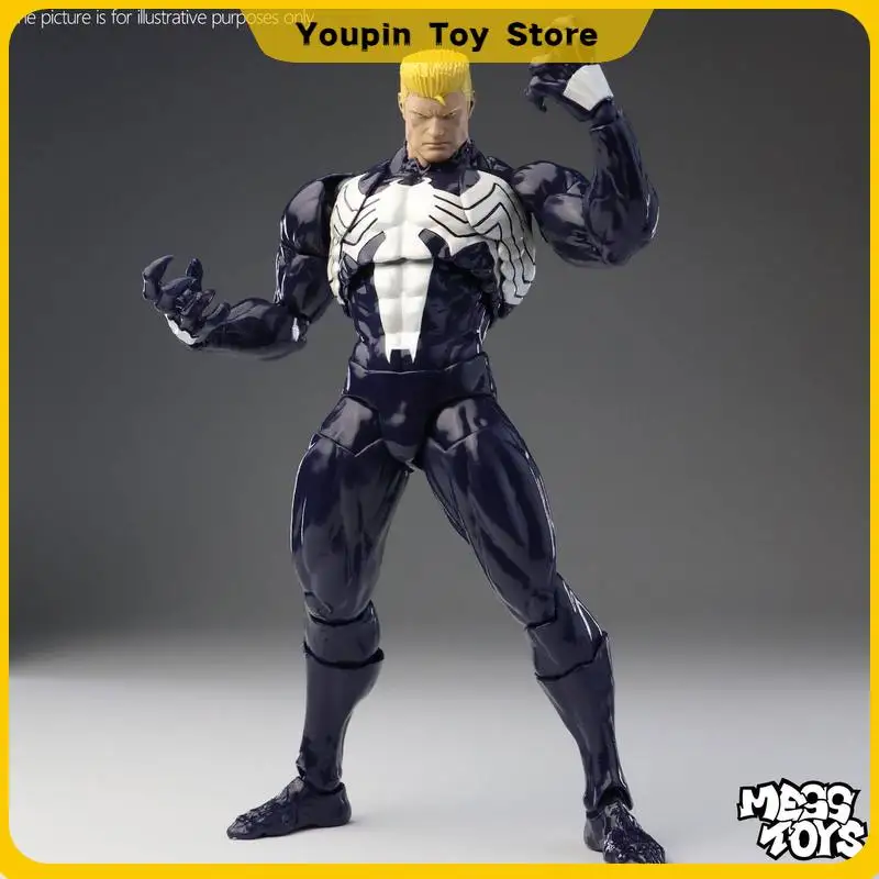 NEW Mess Toys Venom Lethal Neighbor Spider Man Symbiotic Black Suit Messtoys Spiderman Anime Action Figure Model Doll Gifts Toys - view 5