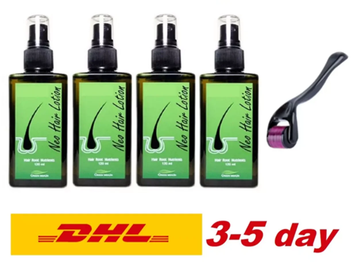 X 4 NEO HAIR LOTION 120 ML. Hair Treatment Root Nutrients Green Wealth Orginal Natural Anti-Loss