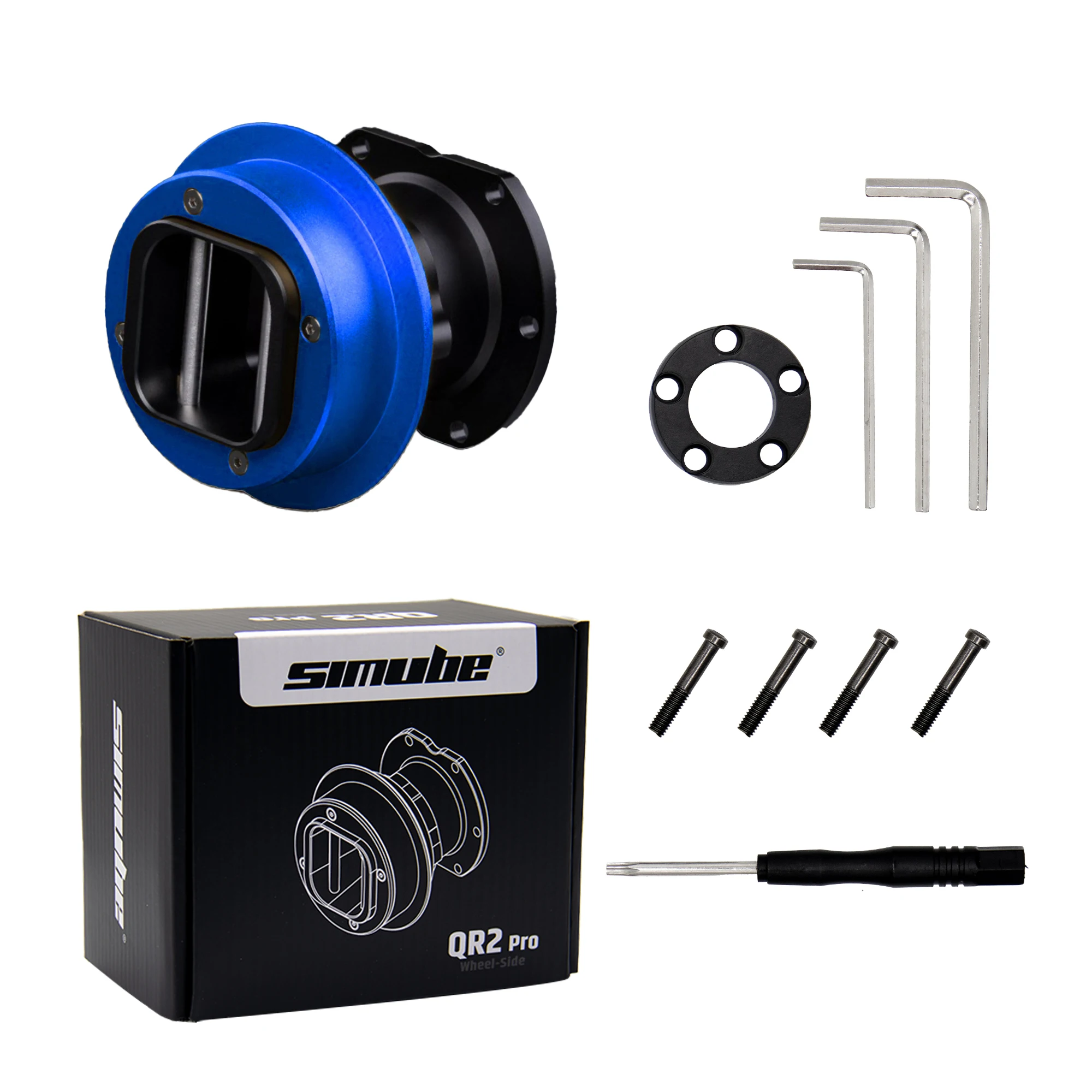 Simube QR2 Pro Bundle (Type-C) Quick Release for Fanatec QR2 Pro Wheel-Side & QR2 Base-Side (Type -C port) In Stock