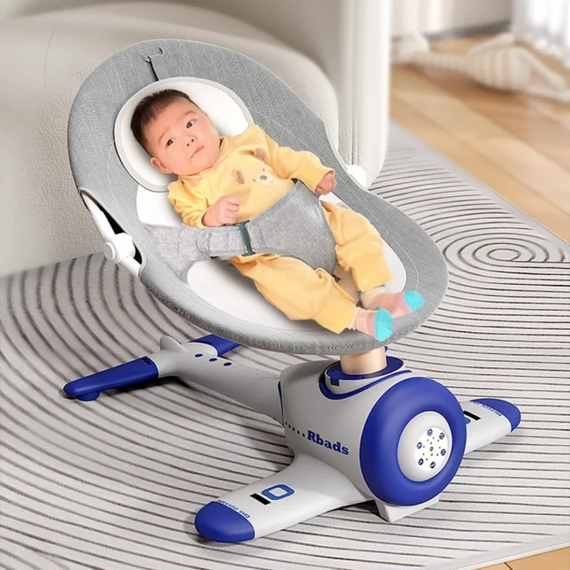 Cartoon Electric Rocking Chair for Baby,Bluetooth Music Baby Soothing Chair,Baby Sleeping Cradle Bed Newborn Electric Cradle