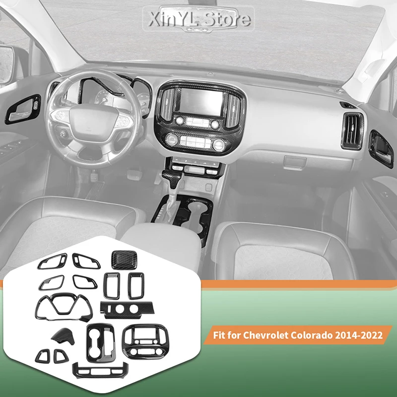 

Автомобильный ABS руль центральной консоли декоративные наклейки на крышку для Chevy Colorado/GMC-CANYON 2014-2022 аксессуары для интерьера