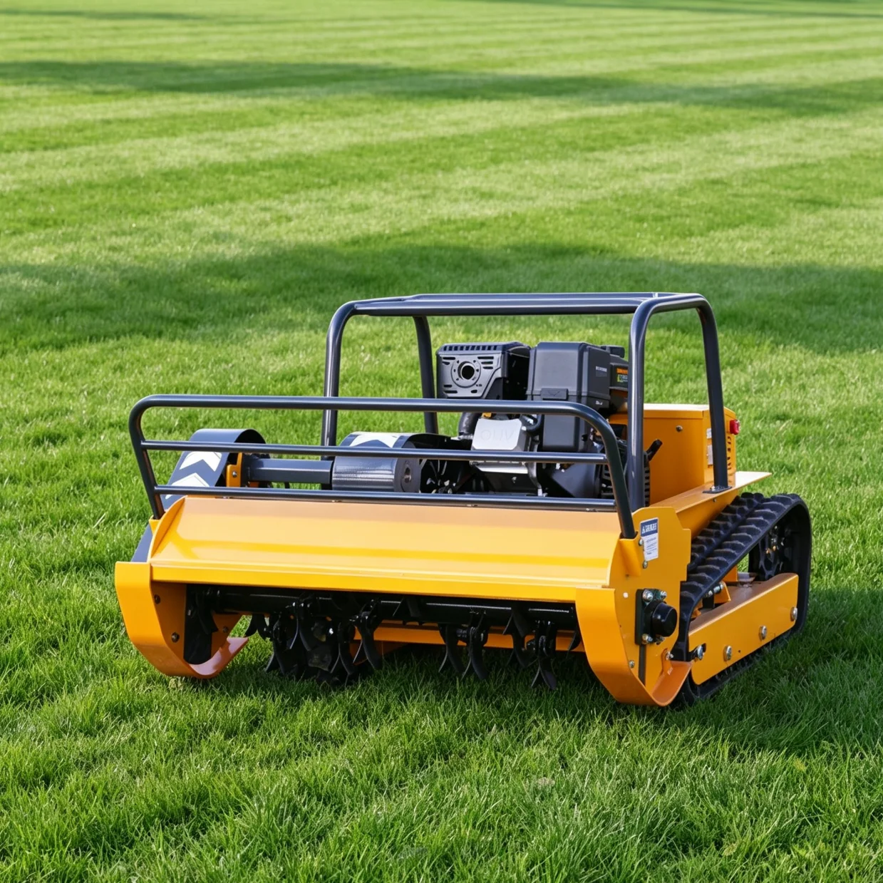 

Customized Flail Mower Remote Control Lawn Mower Low Fuel Consumption Long Working Time Petrol Engine for Commercial Household
