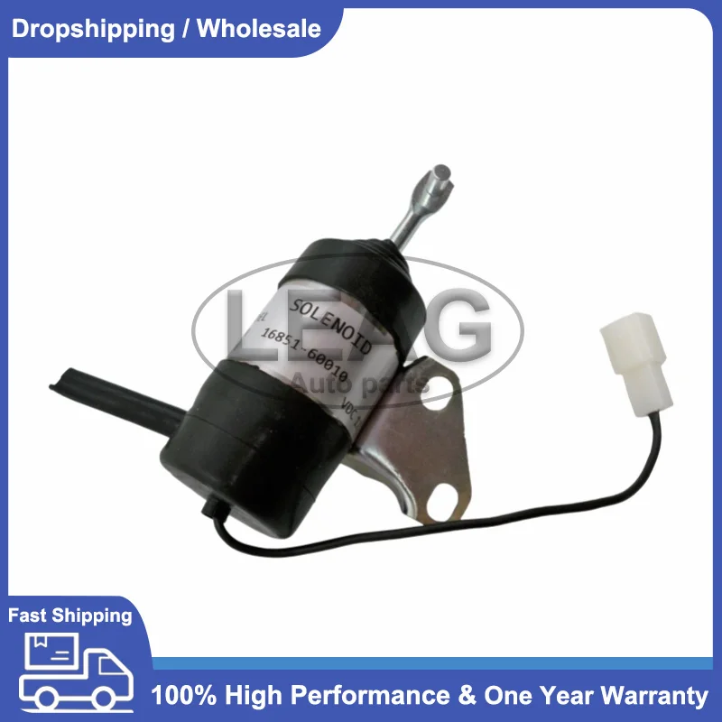 

16851-60010 16851-60012 16851-60014 052600-4531 Fuel Shut Off Solenoid for Kubota Tractor Part Generator Stop Solenoid 12VDC