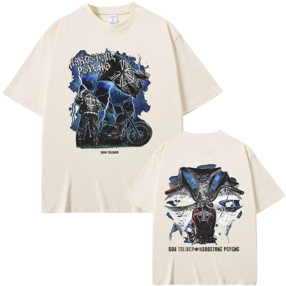 Rapper Don Toliver Hardstone Psycho Graphic Print T-shirt Men Women Fashion Hip Hop T-shirts Male Oversized Short Sleeve T Shirt