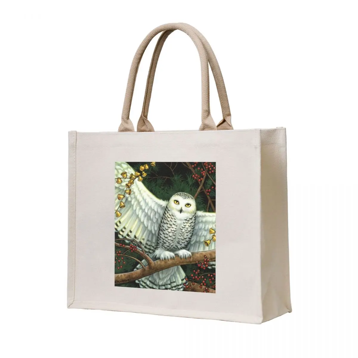 

Winter Owl Tote Bag canvas shopping bag Women's tote bag Cloth bags