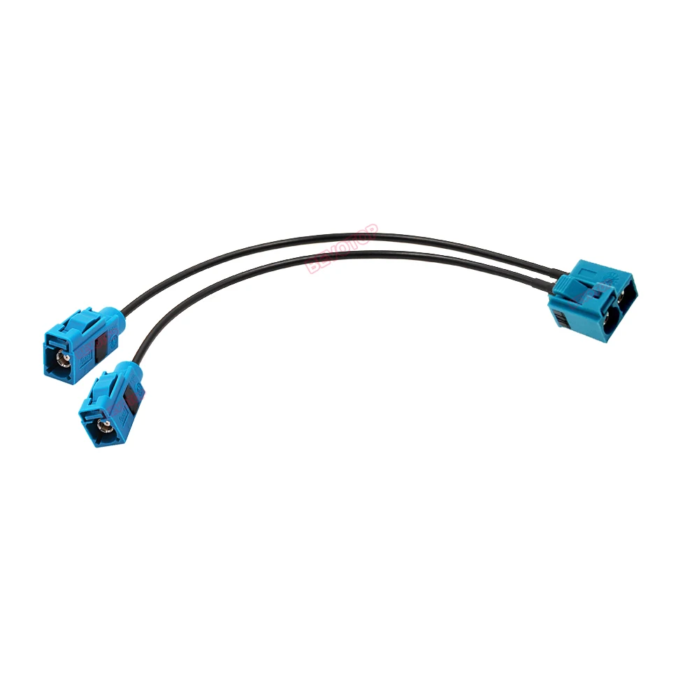 1PCS Twin Fakra Z Female to 2 x Fakra Z Female Straight/ Right Angle 90° Jack RF Coaxial Cable Antenna Extension Jumper Pigtail