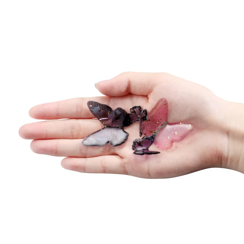 1Pcs New Dropped Butterfly Pendant Handmade Dropped Phone Case Pendant Material Earrings Hair Clips Versatile DIY Accessories