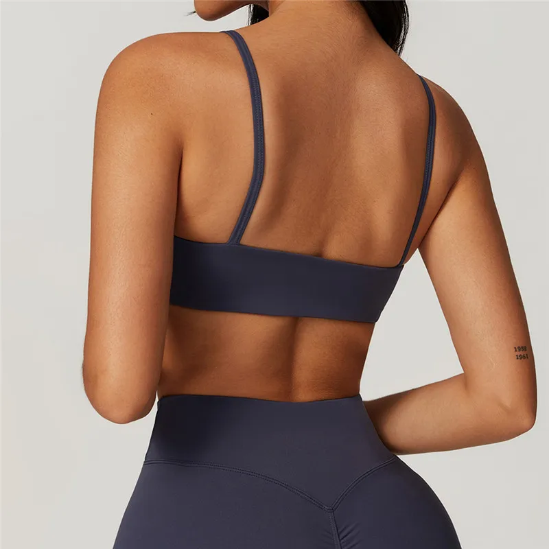 Soutien-gorge de sport push-up pour femme, sous-vêtements de course, fitness, yoga, pilates, vêtements de gymnastique, haut actif, respectueux de la cuillère à soupe