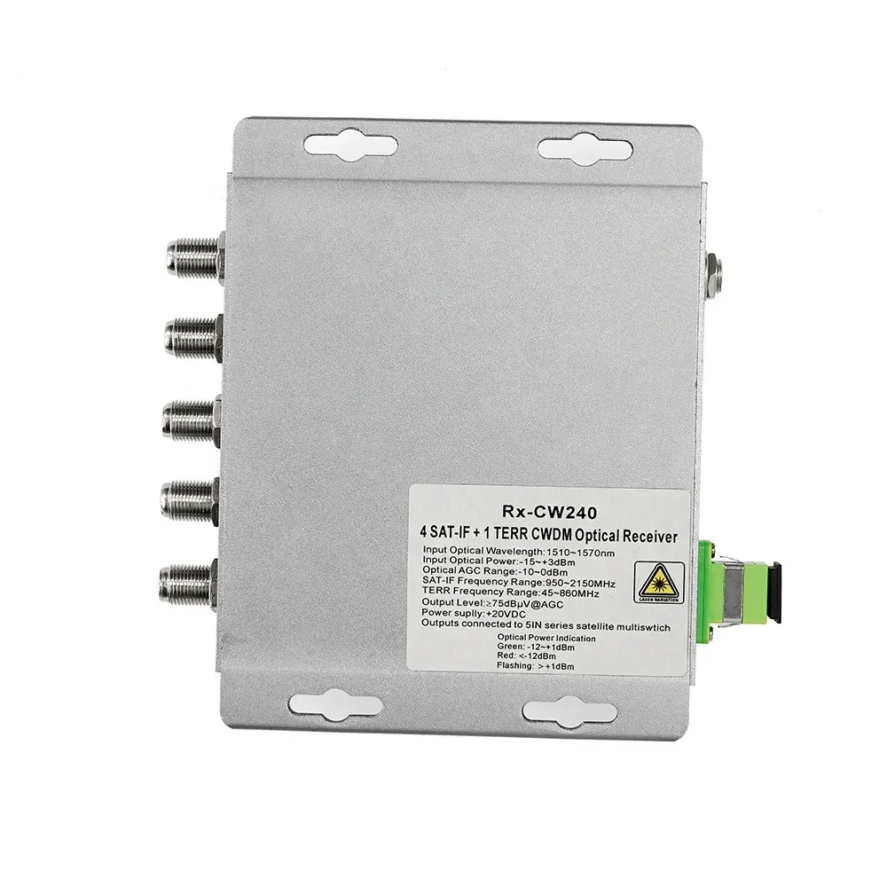 1550nm الألياف البصرية كابل صغير التلفزيون الارسال SC / APC CATV مصنع الارسال البصري الصغير