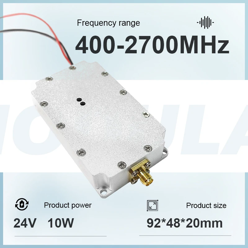 Módulo do amplificador de poder do módulo do RF, UAV, zangão de FPV, conector do SMA, 10W