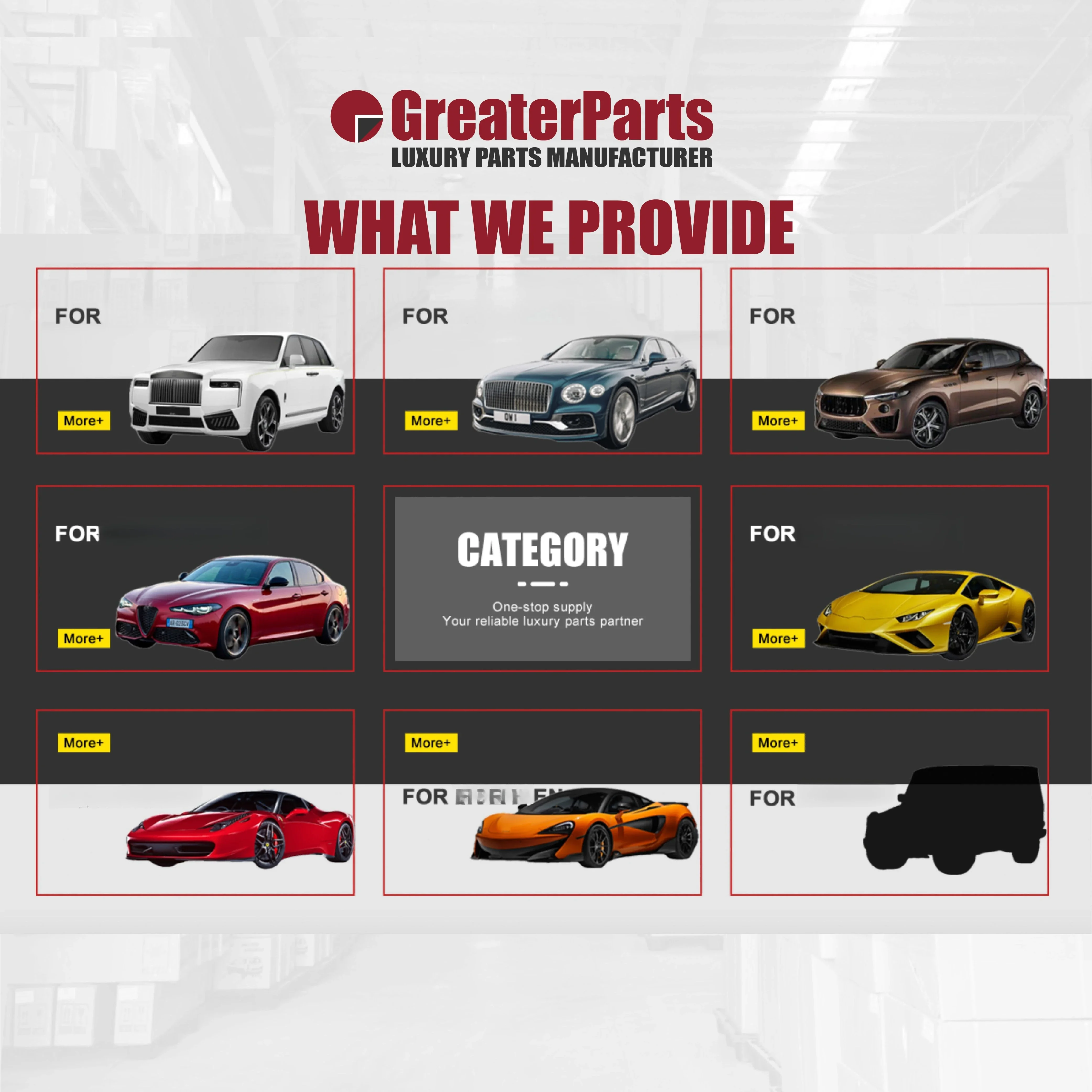 OEM Factory Front Body Kit for  GHIBLI 2017+ and MODENA S Custom Body Parts