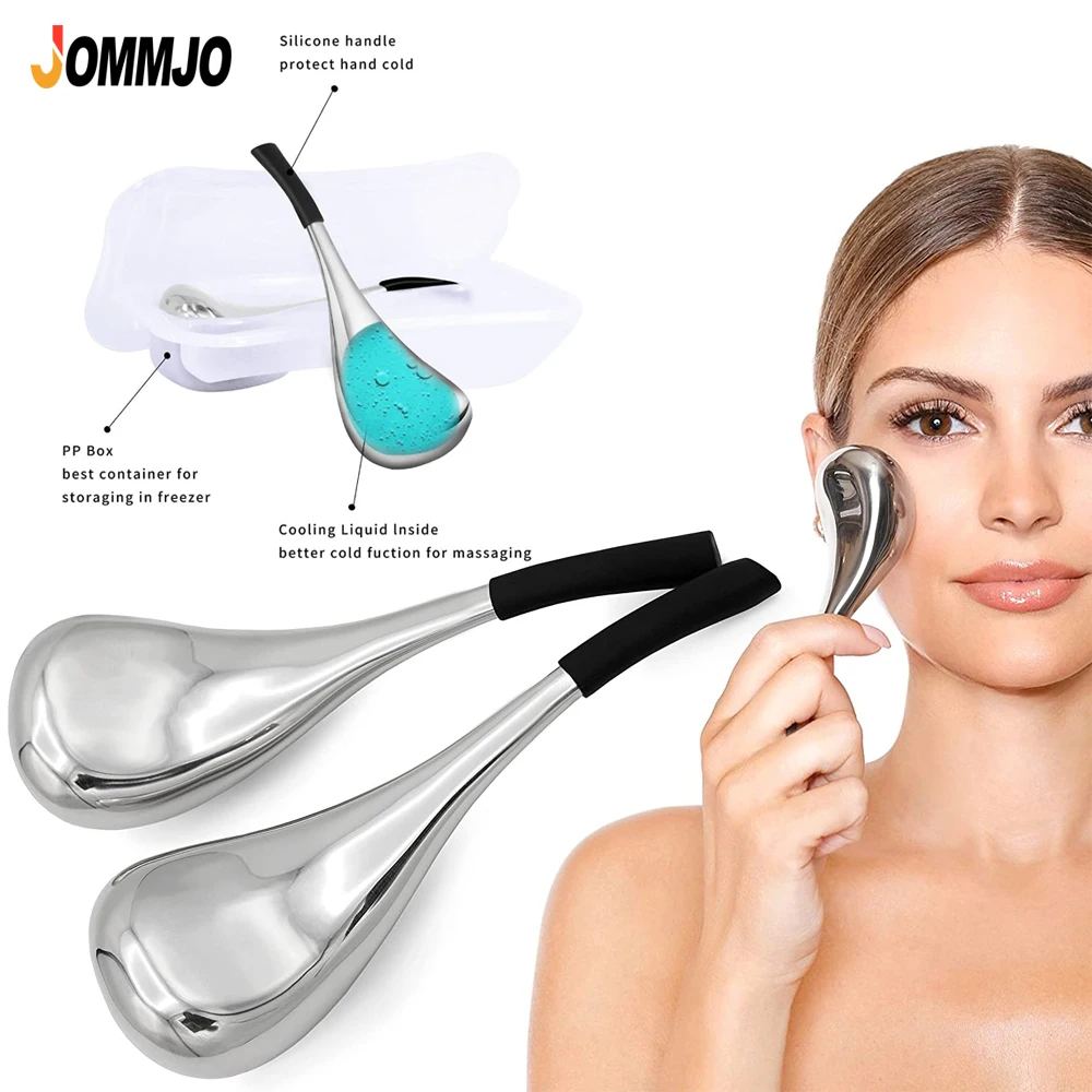 

Stainless Steel Magic Cooling Beauty Facial Sticks for Face, Neck & Body Cryo Sticks & Cold Roller for face Puffiness & Wrinkles