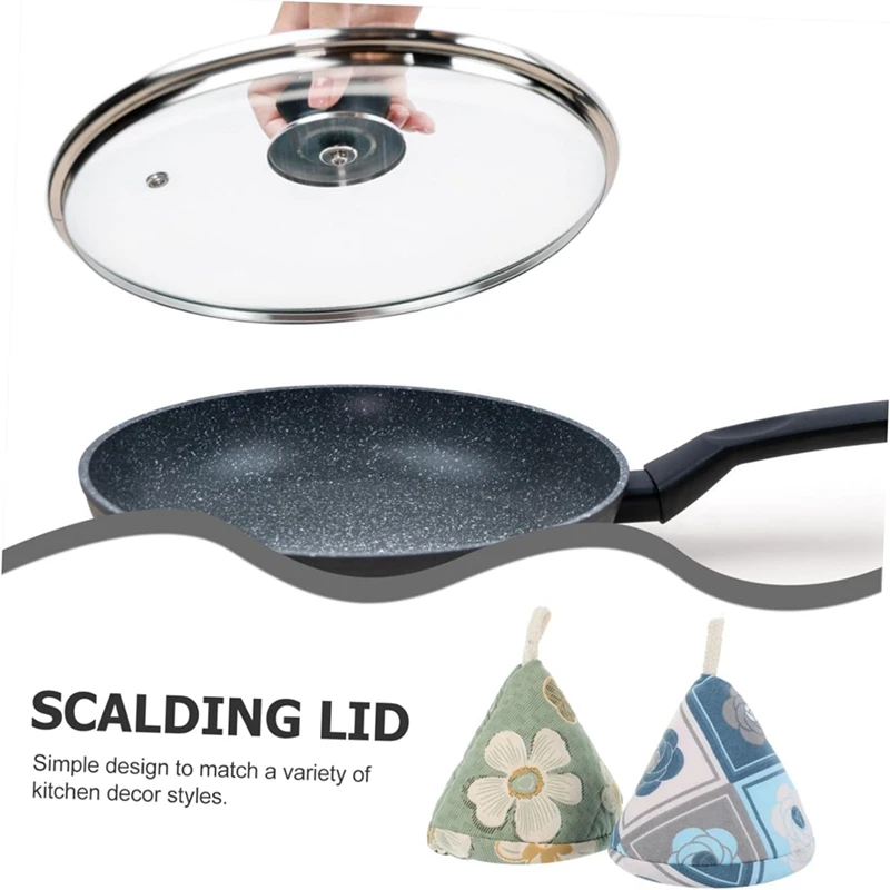 Pot Lid Cap Triangular Pot Cap Heat Insulation Pot Handle Cover Pot Ear Cover Heat Insulation Cover