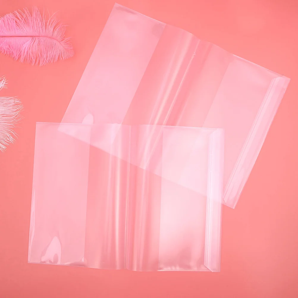 10 Sheets Waterproof Book Film Magazine Covers Plastic Protector Clear Reusable Protectors Pp Sleeve