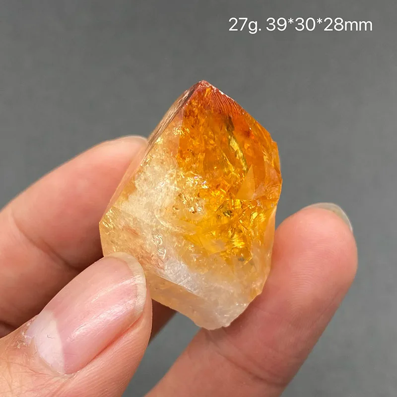 100%  Natural citrine Mineral Specimens Stones and Crystals Healing Crystal from China