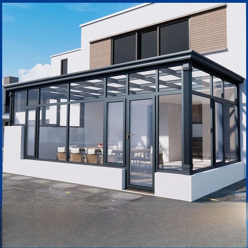 

Customized Aluminum Alloy Sunroom Outdoor Villa Balcony Window Garden Courtyard Patio Glass House