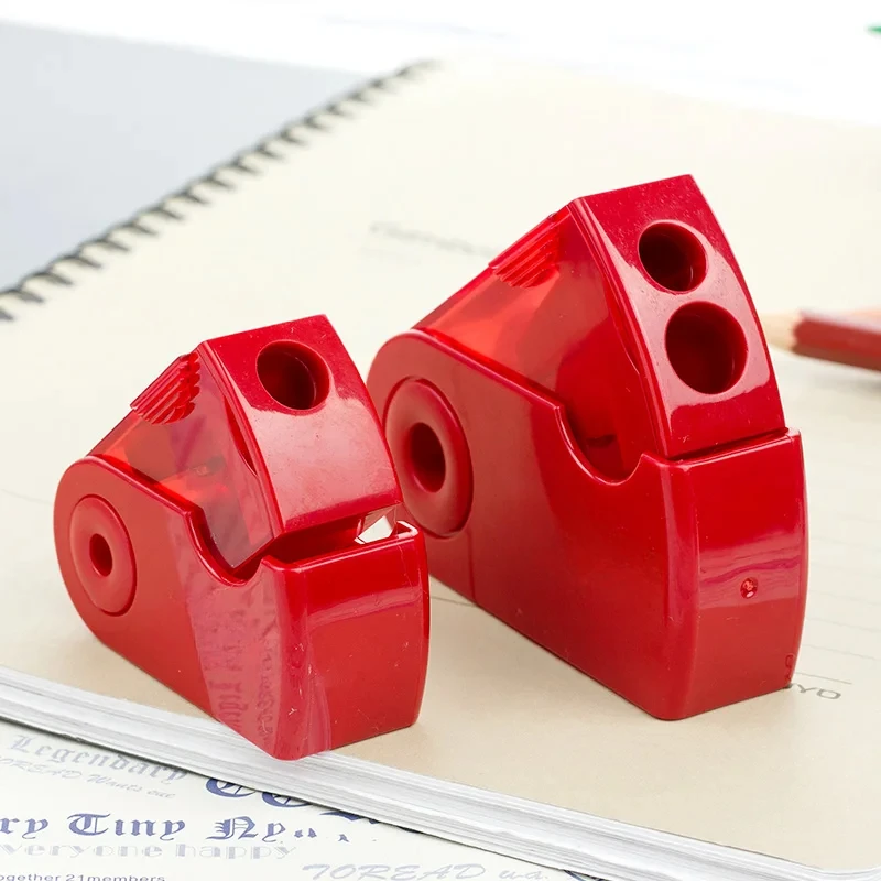 

Push Pull Double Pencil Sharpener Single Hole Double Hole Multifunctional School & Office stationery