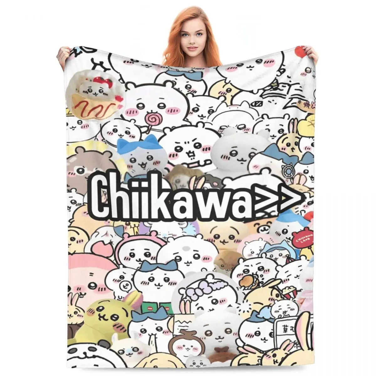 

Rakko Chiikawa Cartoon Accessories Blanket Graphic Print Blanket Throw Gifts For Friend
