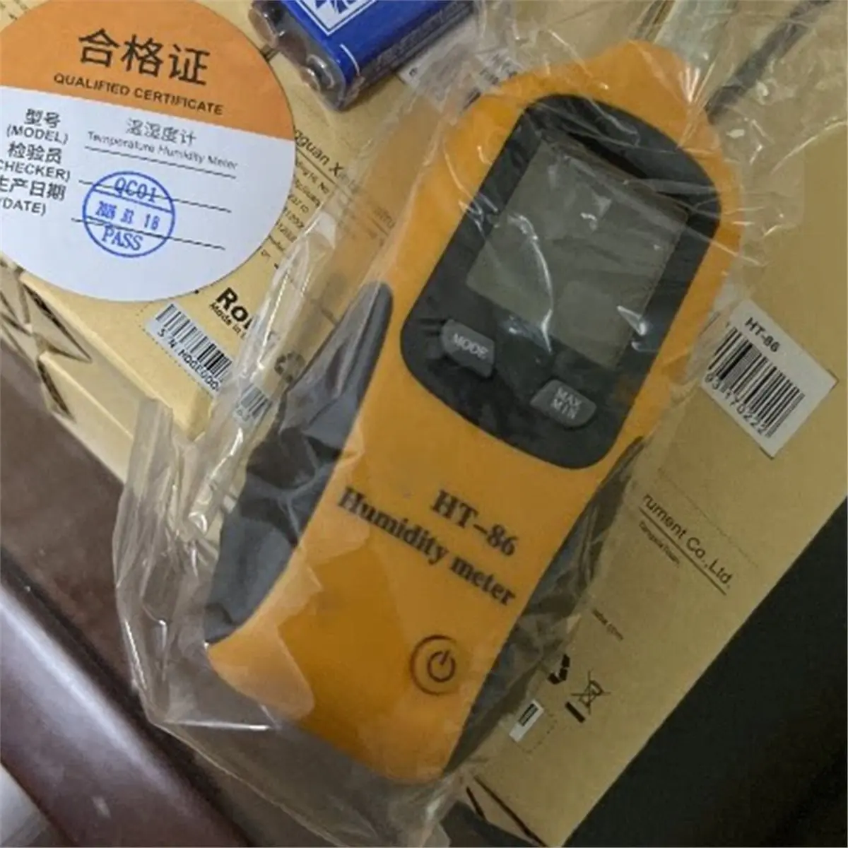 Digital Psychrometer Handheld Temperature Humidity Meter with Dew Point and Wet Bulb Temperature Plastic Shed Moisture