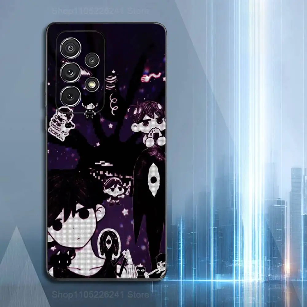 O-Omori Game P-PsycholoGical Phone Case For Samsung S22,S21,S20,S10,S9,S25,S24,S23,Ultra,FE,Plus,Lite,Soft Silicone Black