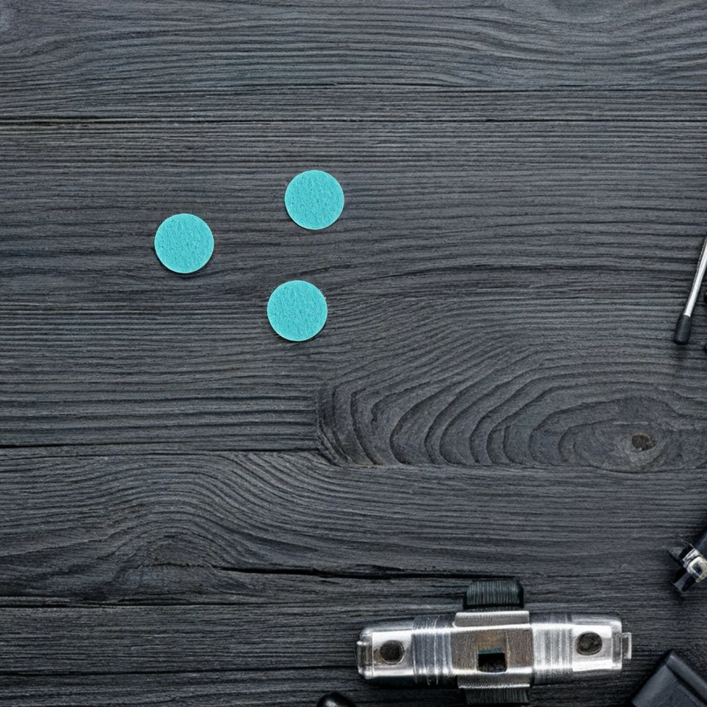 

100pcs Round Cotton Pads Diffuser Necklace Refill Fiber Core Aromatherapy Freshener Fit 25mm Pendant Essential Oil Absorbent