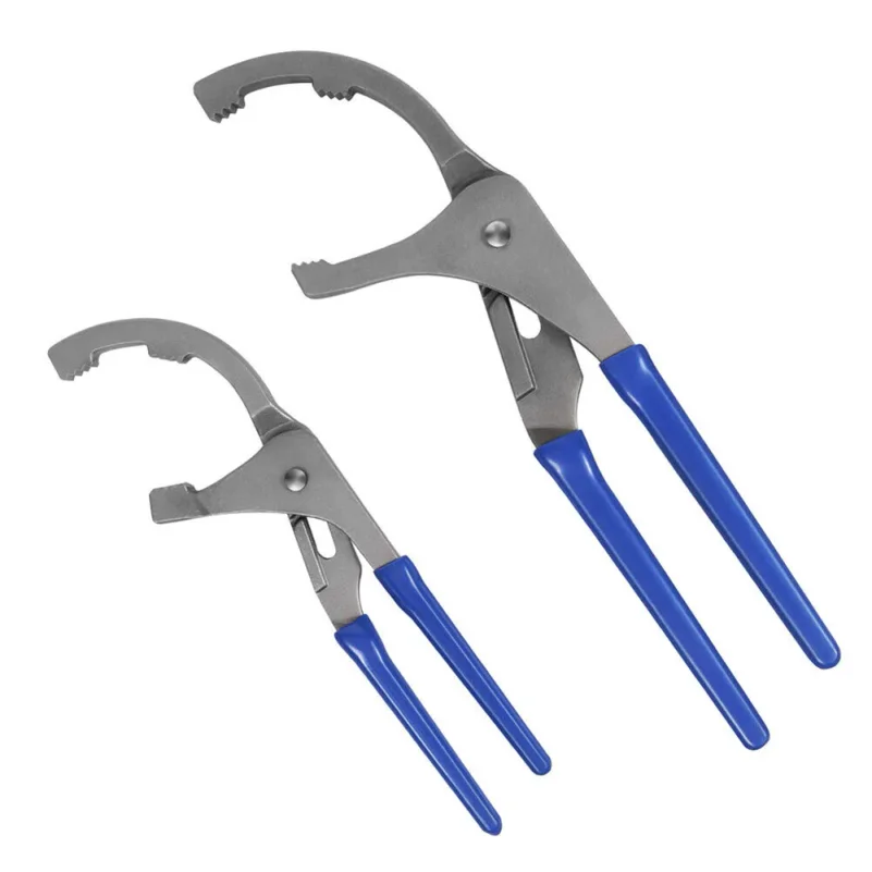 1pc 9/12 Inch Oil Filter Pliers Clamp Type Wrench Adjustable Hand Tools Oil Filter 45# Steel Filter Removal Tool