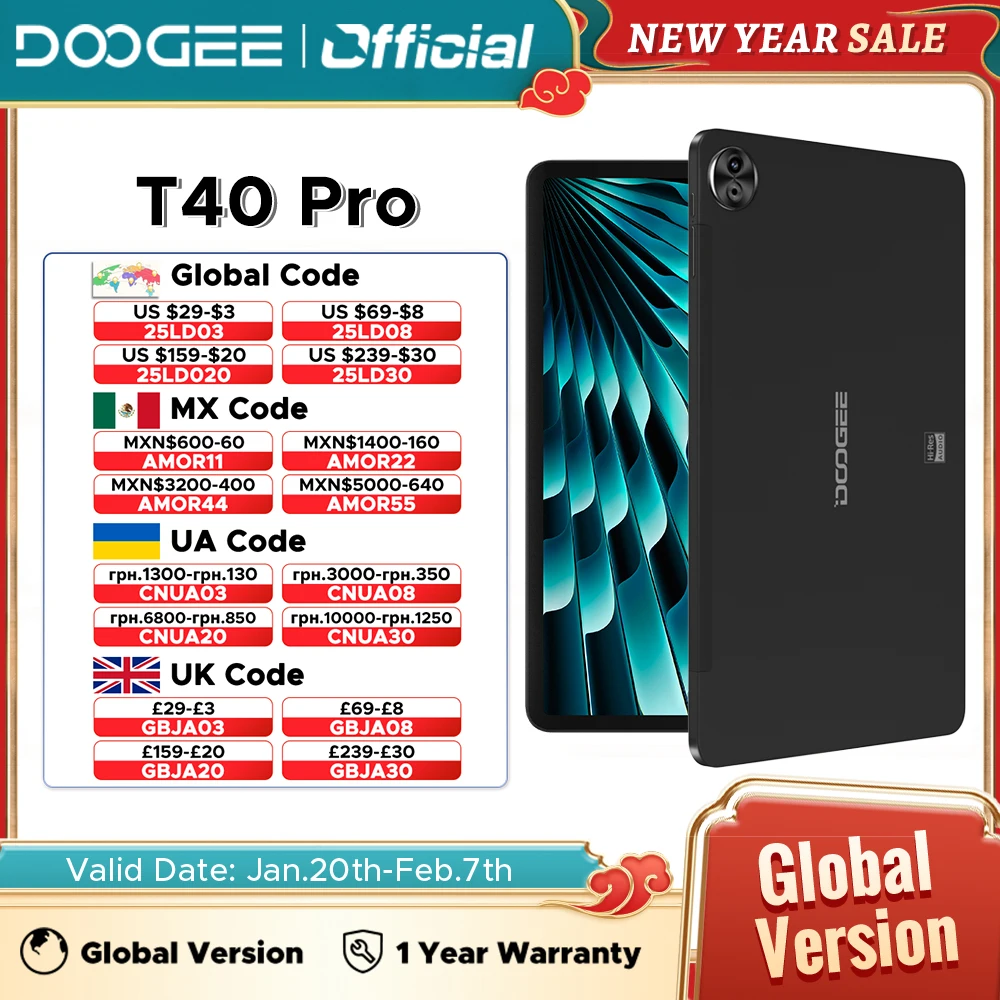 Мировая премьера DOOGEE T40 Pro Tablet 12 дюймов IPS 2