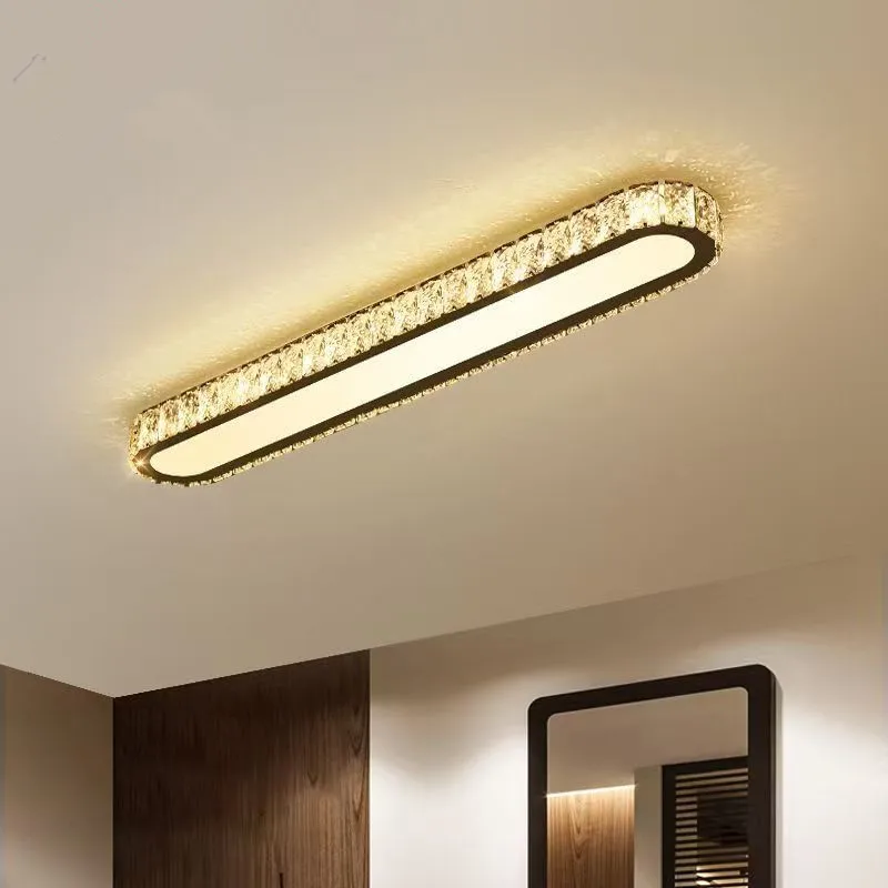 현대적인 크리스탈 복도 조명 이미지