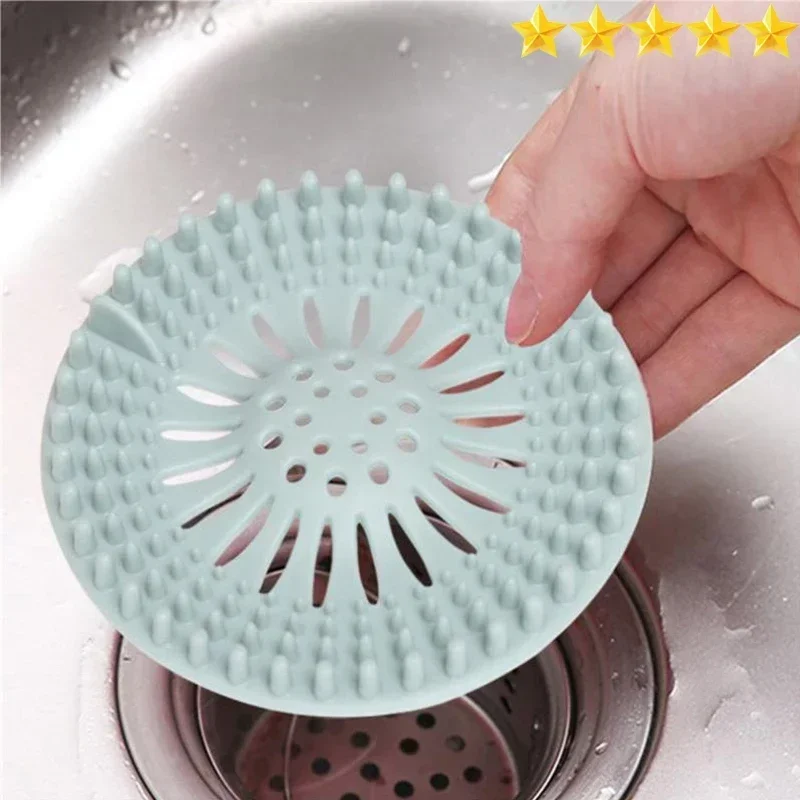 [Hot Sales] Hair Sink Filter Floor Drain Strainer Water Hair Stopper Bath Catcher Shower Cover Clog Kitchen Sink Anti Blocking