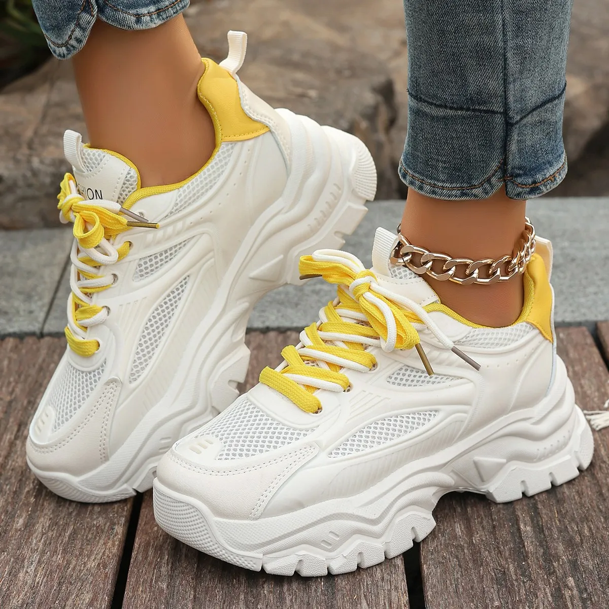 Sneakers Women Breathable Fashion Running Shoes Comfortable Casual Shoes Tenis Women Platform Sports Shoes I19