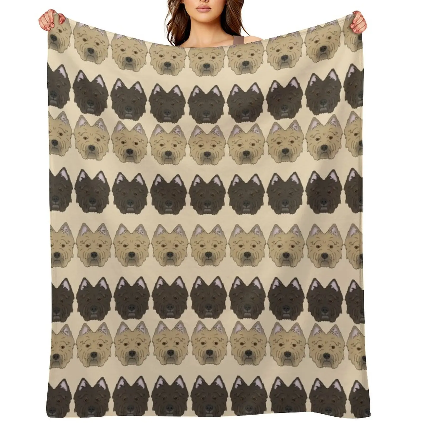 

Cairn Terriers Throw Blanket bed plaid Softest For Decorative Sofa Vintage Blankets