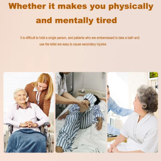 Silla de Transferencia Hidráulica para Pacientes con Inodoro, Máquina de Transferencia de Pacientes de Cama a Silla para Ancianos Discapacitados