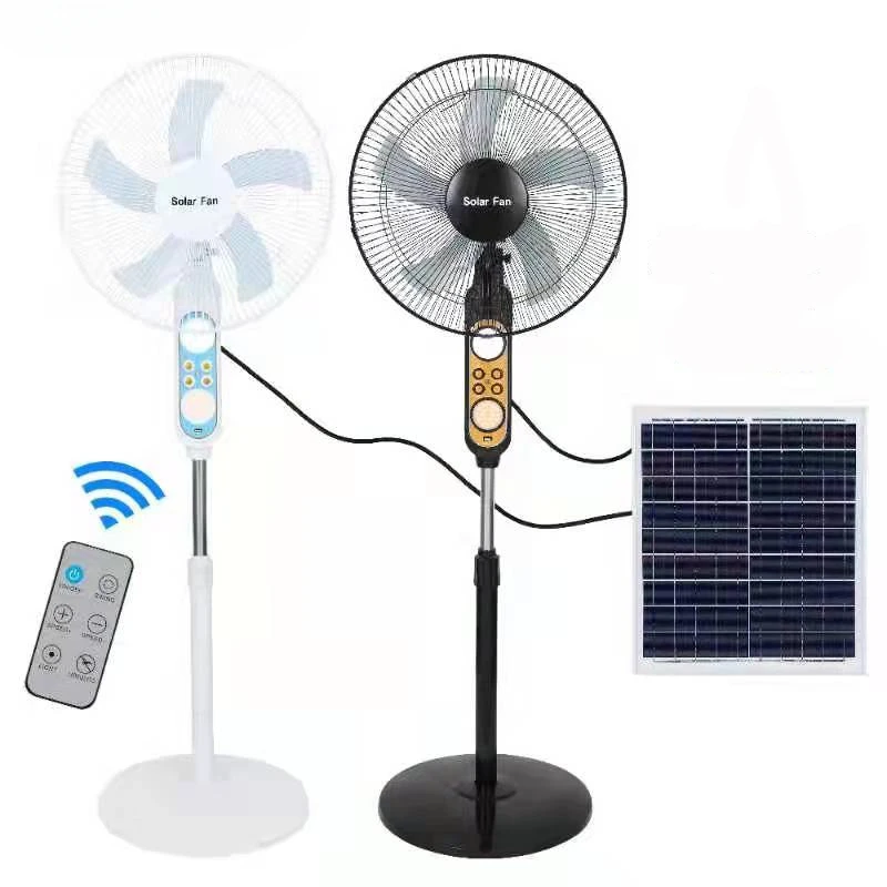 

Dc Solar Powered Pedestal Fan System Rechargeable Chargeable Fan Chinese Logo Custom Fans