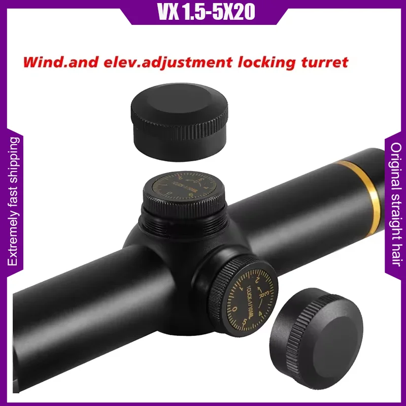 Tactical Optics VX-3i 1.5-5X20 mm Duplex Reticle Rifle Scope Hunting Sight HD Aseismatic Single Barrel Riflescopes