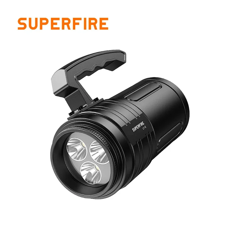 10500 High Lumen rechargeable searchlight power display sensor taillight handheld searchlight