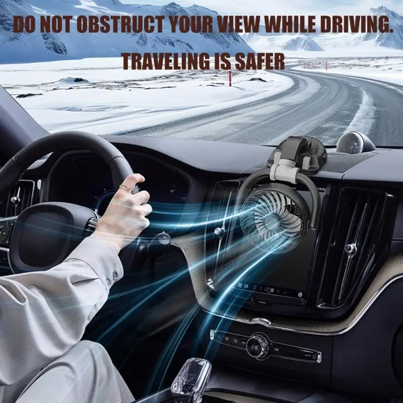 M76E Lightweight Automotive Fan Combined with Convenient Phone Support for Vehicle