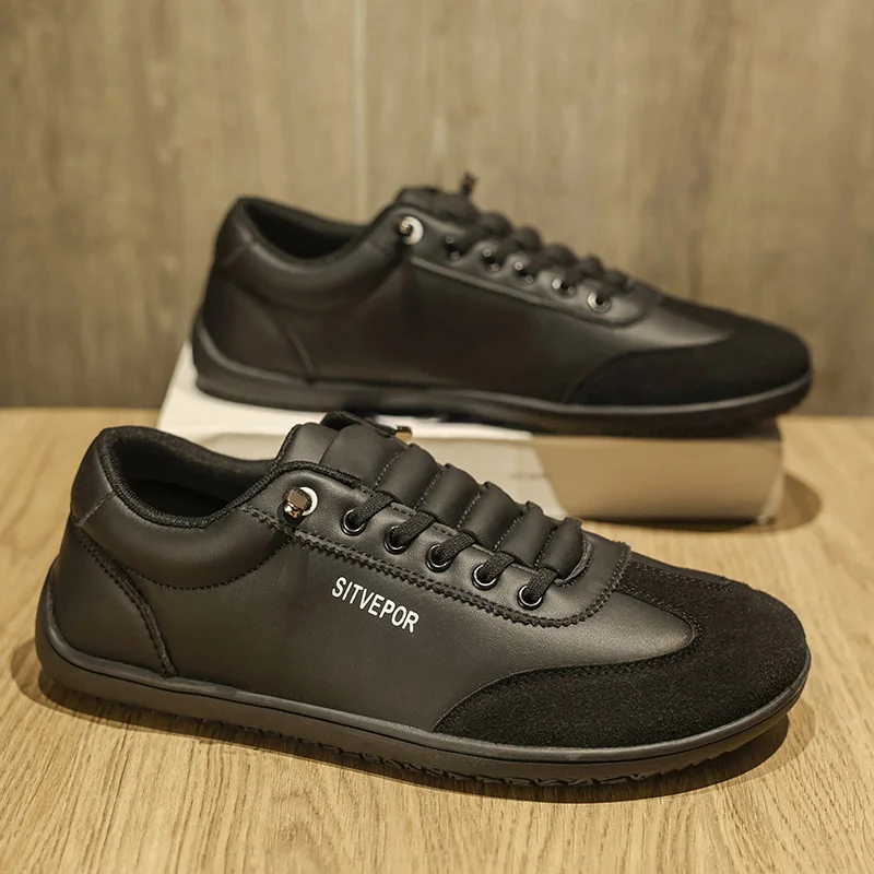 

Большая мужская обувь, новая весенне-осенняя повседневная обувь для ленивых, уличная нескользящая удобная модная обувь на плоской подошве, вулканизированная обувь