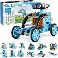 Updated Version 13 in 1 Solar Robot with Battery Compartment Kit STEM Educational Toy DIY DIY Science Experiment Technical Gift