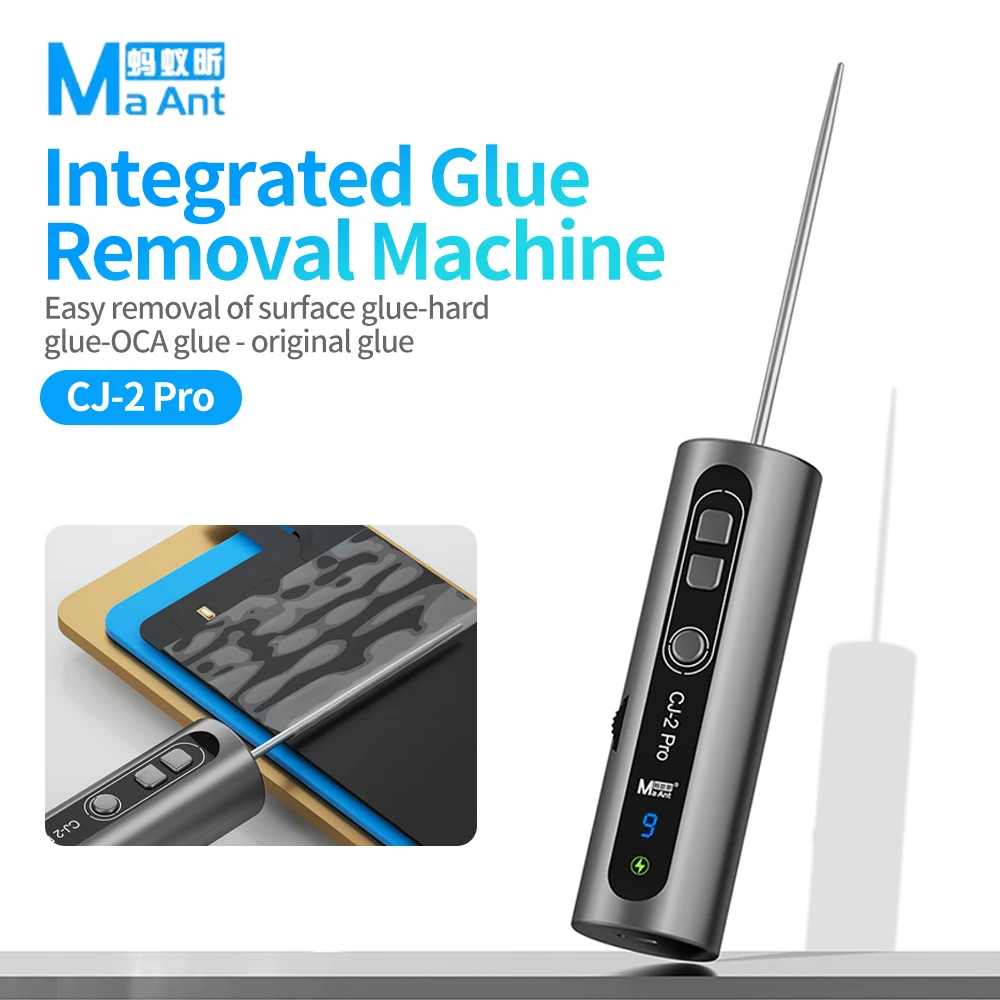 

MaAnt CJ-2 Pro Electric OCA Glue Remover 9-speed Adjustable LED Display for Mobile Phone LCD Screen Glue Removal Cleaning Tool