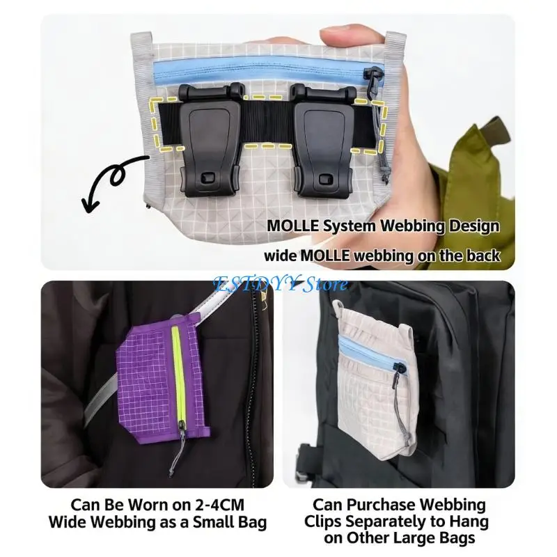 

G6DE Portable Outdoor Accessory Outdoor Travel Storage Bag For Earphones, Data Cable And Small Items Easy to Use