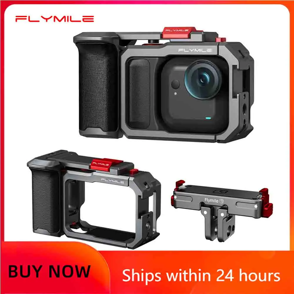 

Flymile Camera Hand Grip Xplorer Grip Kit for Insta360 Go ultra Accessories Shutter Button Photography Handle Aluminum alloy